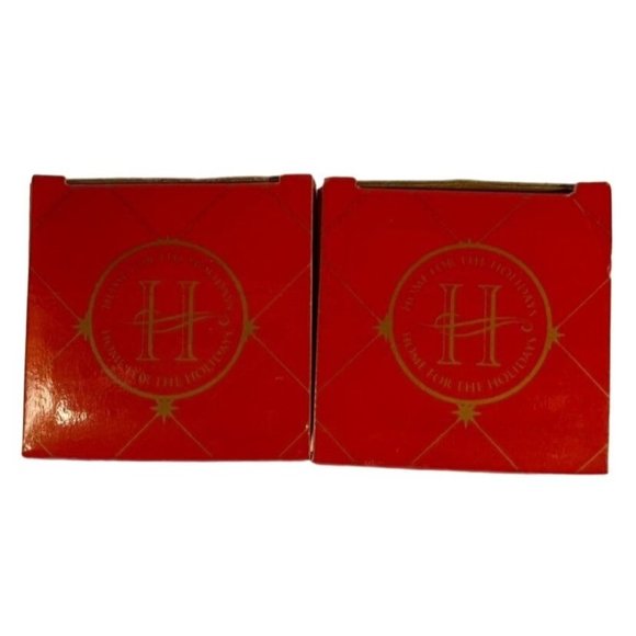 Nativity Angels Votive Candle Holders Macys Home for the Holidays 1997 Set Of 2 - Picture 8 of 9